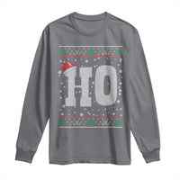 Where's My Ho At Matching Ugly Christmas Long Sleeve Shirt Ho Funny Couples - Wonder Print Shop