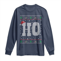Where's My Ho At Matching Ugly Christmas Long Sleeve Shirt Ho Funny Couples - Wonder Print Shop