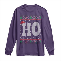 Where's My Ho At Matching Ugly Christmas Long Sleeve Shirt Ho Funny Couples - Wonder Print Shop