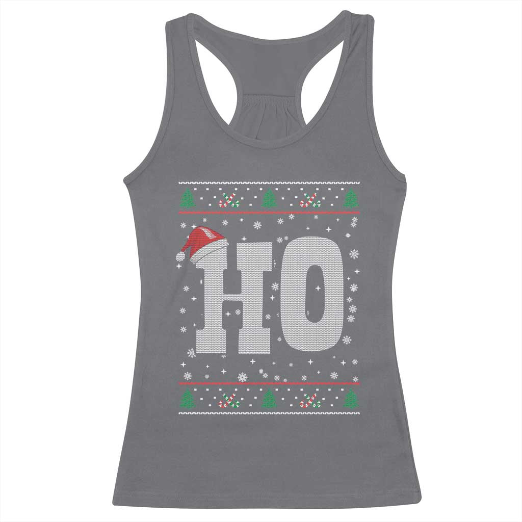Where's My Ho At Matching Ugly Christmas Racerback Tank Top Ho Funny Couples - Wonder Print Shop