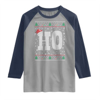 Where's My Ho At Matching Ugly Christmas Raglan Shirt Ho Funny Couples - Wonder Print Shop