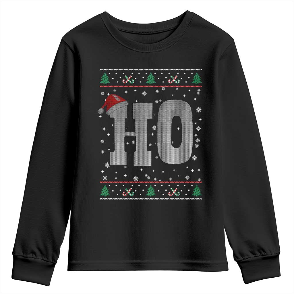 Where's My Ho At Matching Ugly Christmas Youth Sweatshirt Ho Funny Couples - Wonder Print Shop