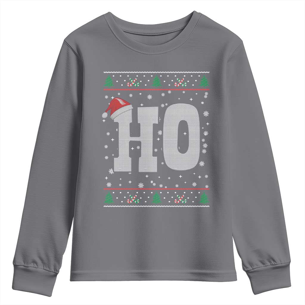 Where's My Ho At Matching Ugly Christmas Youth Sweatshirt Ho Funny Couples - Wonder Print Shop