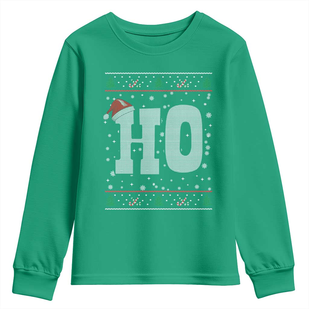 Where's My Ho At Matching Ugly Christmas Youth Sweatshirt Ho Funny Couples - Wonder Print Shop