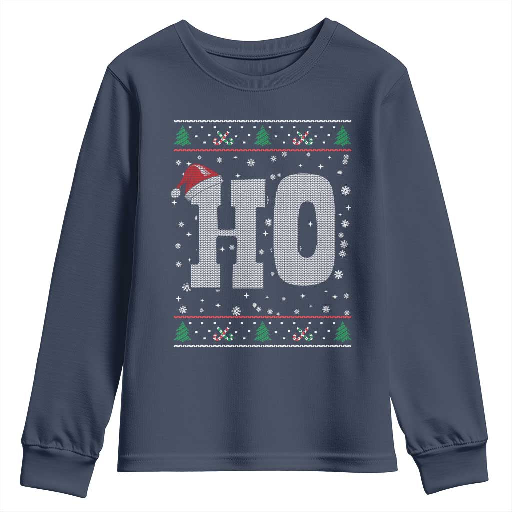 Where's My Ho At Matching Ugly Christmas Youth Sweatshirt Ho Funny Couples - Wonder Print Shop