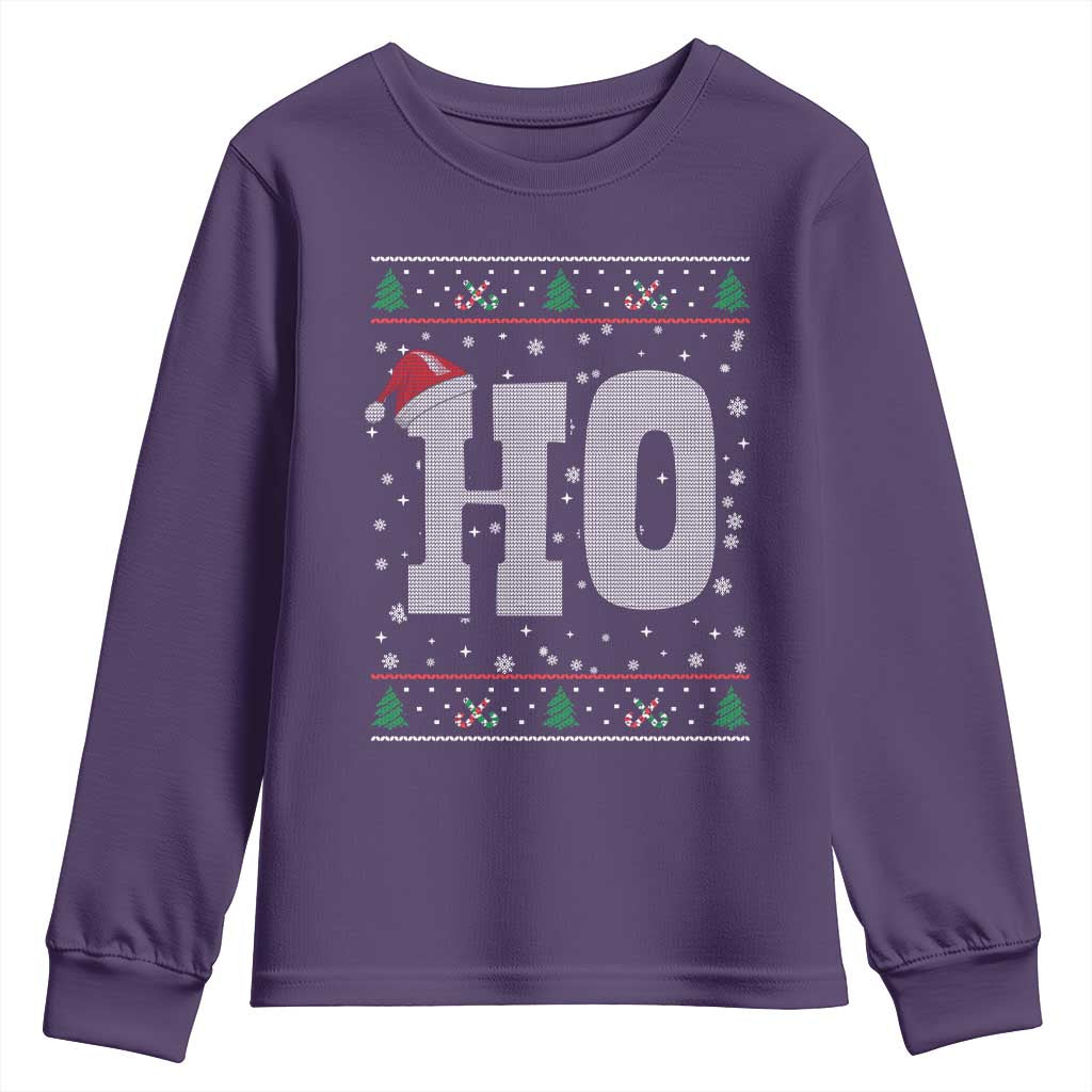 Where's My Ho At Matching Ugly Christmas Youth Sweatshirt Ho Funny Couples - Wonder Print Shop