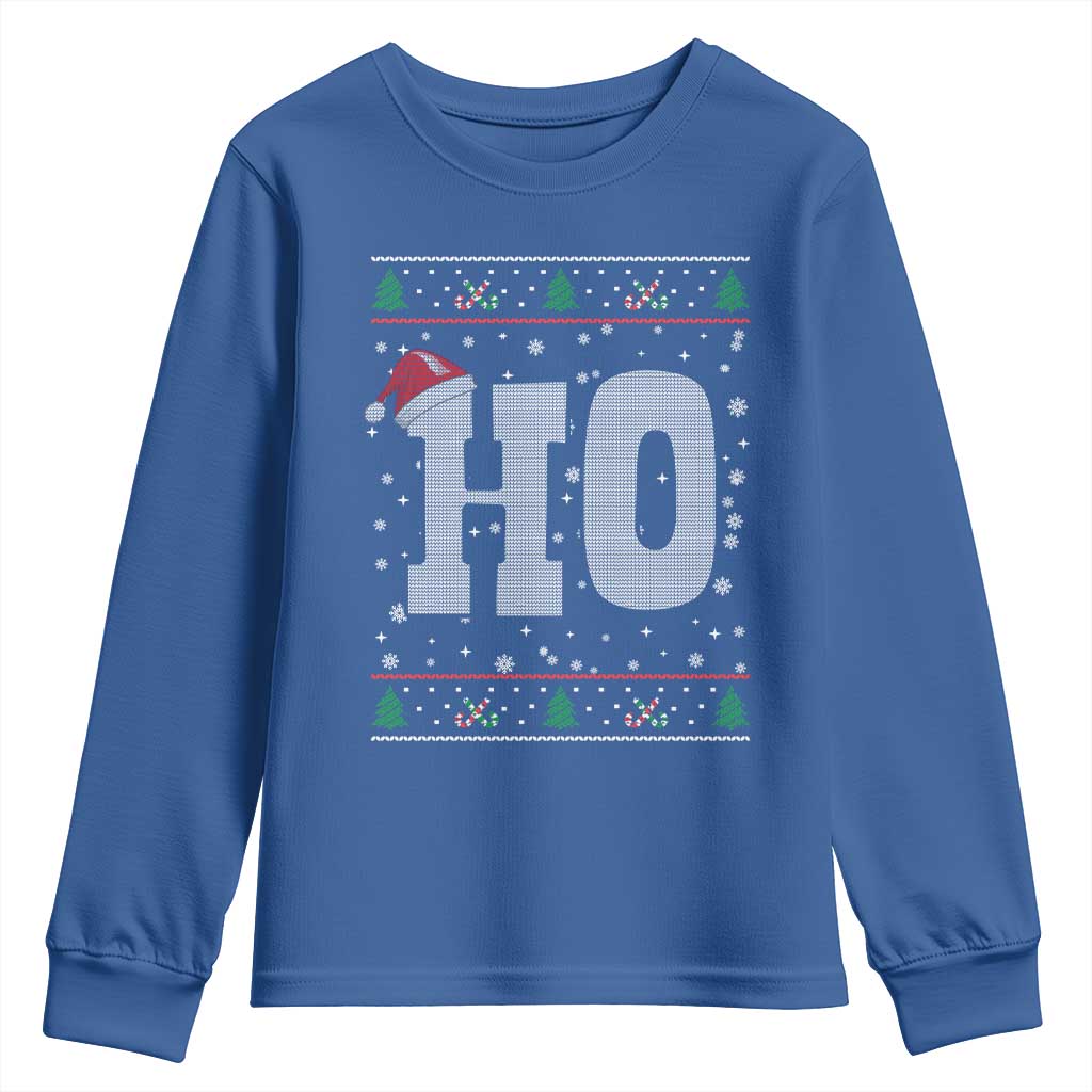 Where's My Ho At Matching Ugly Christmas Youth Sweatshirt Ho Funny Couples - Wonder Print Shop