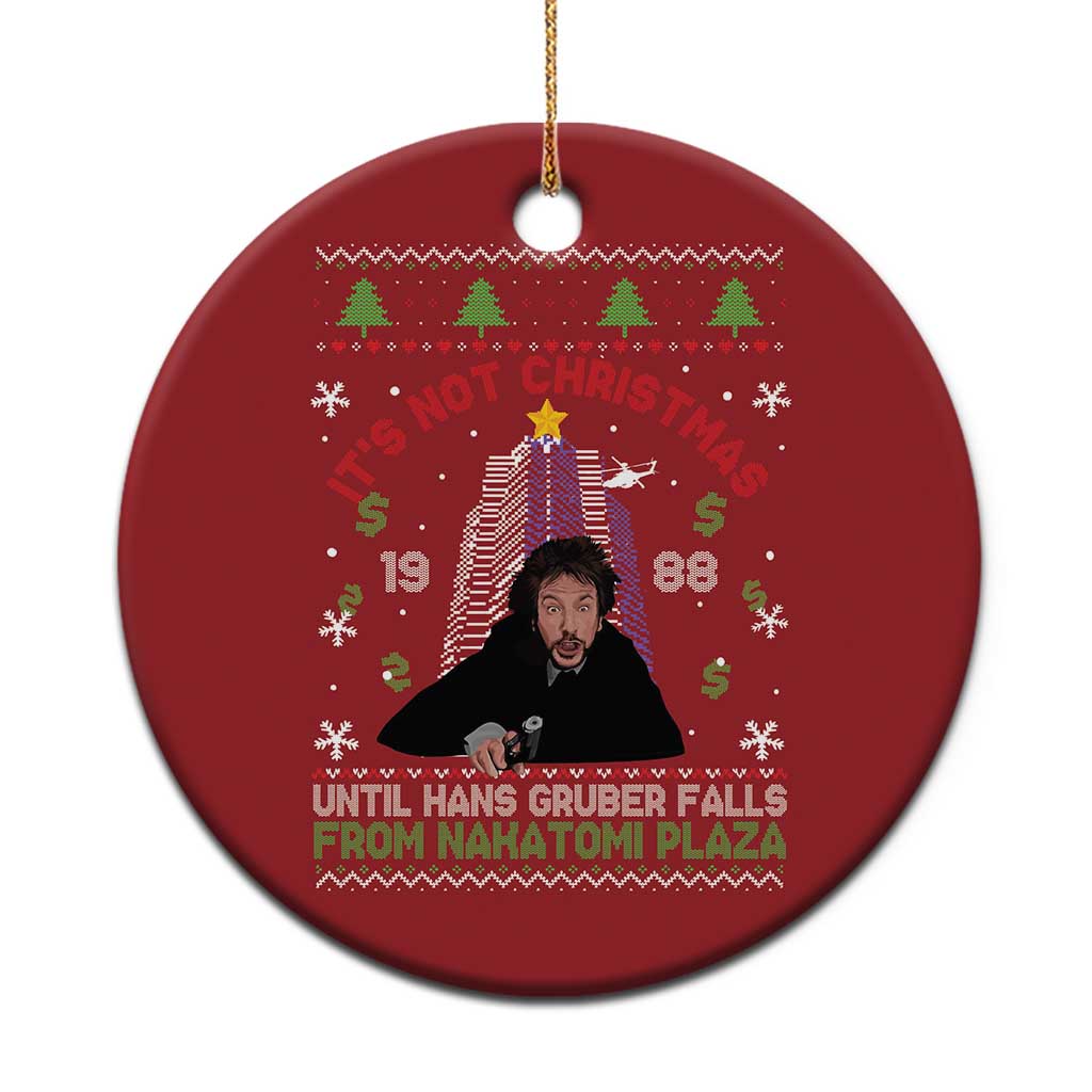 Xmas Nakatomi Plaza Christmas Ornament Hans Gruber Xmas Party 2024 Ugly Gift - Wonder Print Shop
