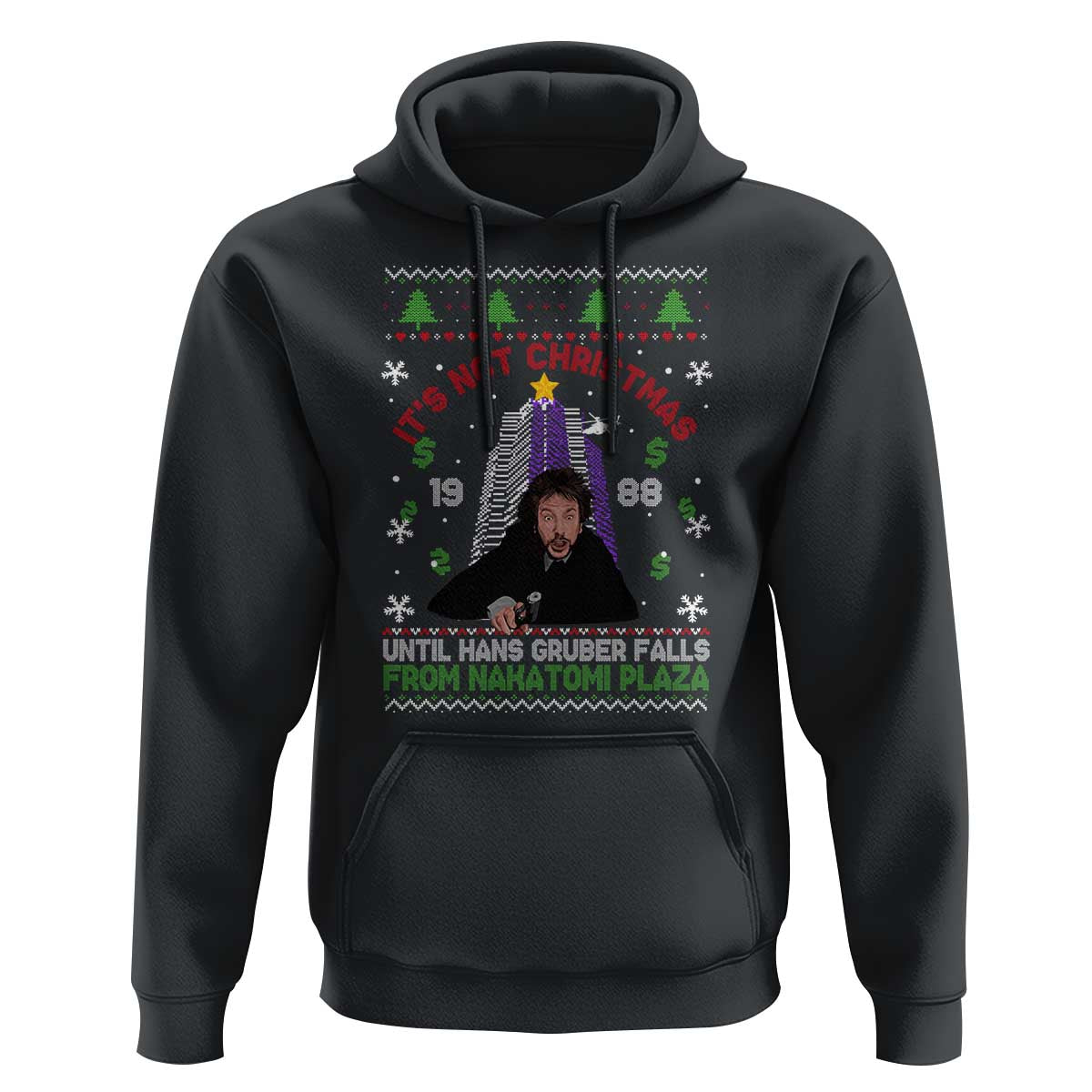 Christmas Nakatomi Plaza Hoodie Hans Gruber Xmas Party 2024 Ugly Gift