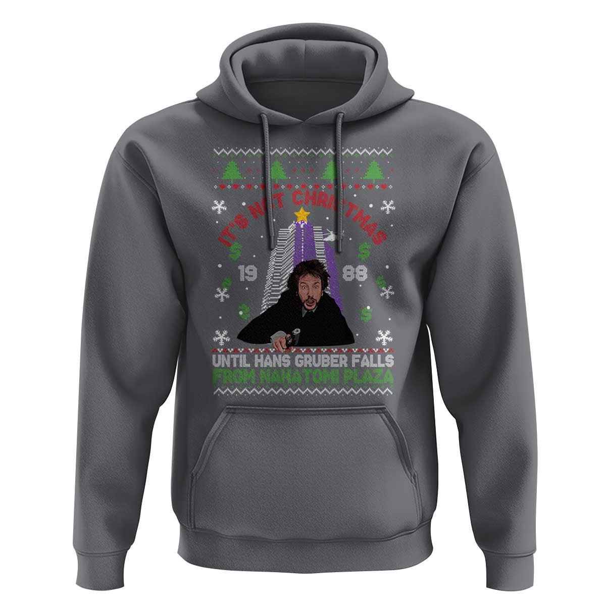 Christmas Nakatomi Plaza Hoodie Hans Gruber Xmas Party 2024 Ugly Gift