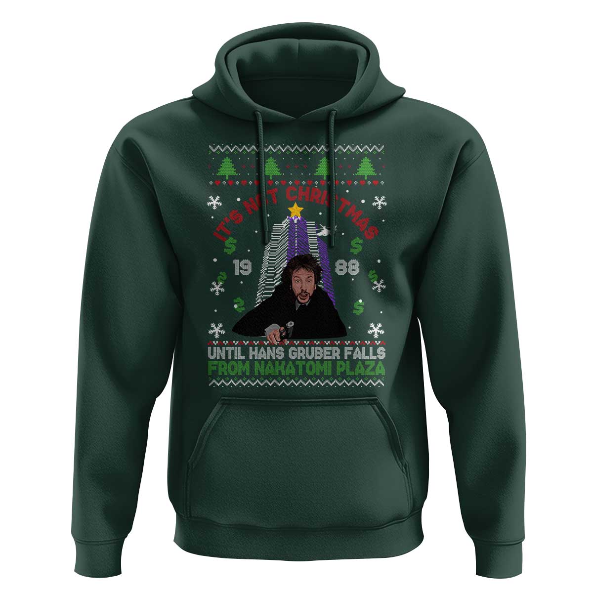Christmas Nakatomi Plaza Hoodie Hans Gruber Xmas Party 2024 Ugly Gift