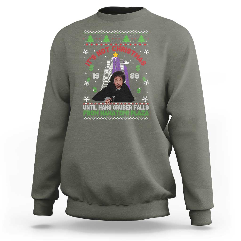 Christmas Nakatomi Plaza Sweatshirt Hans Gruber Xmas Party 2024 Ugly Gift - Wonder Print Shop