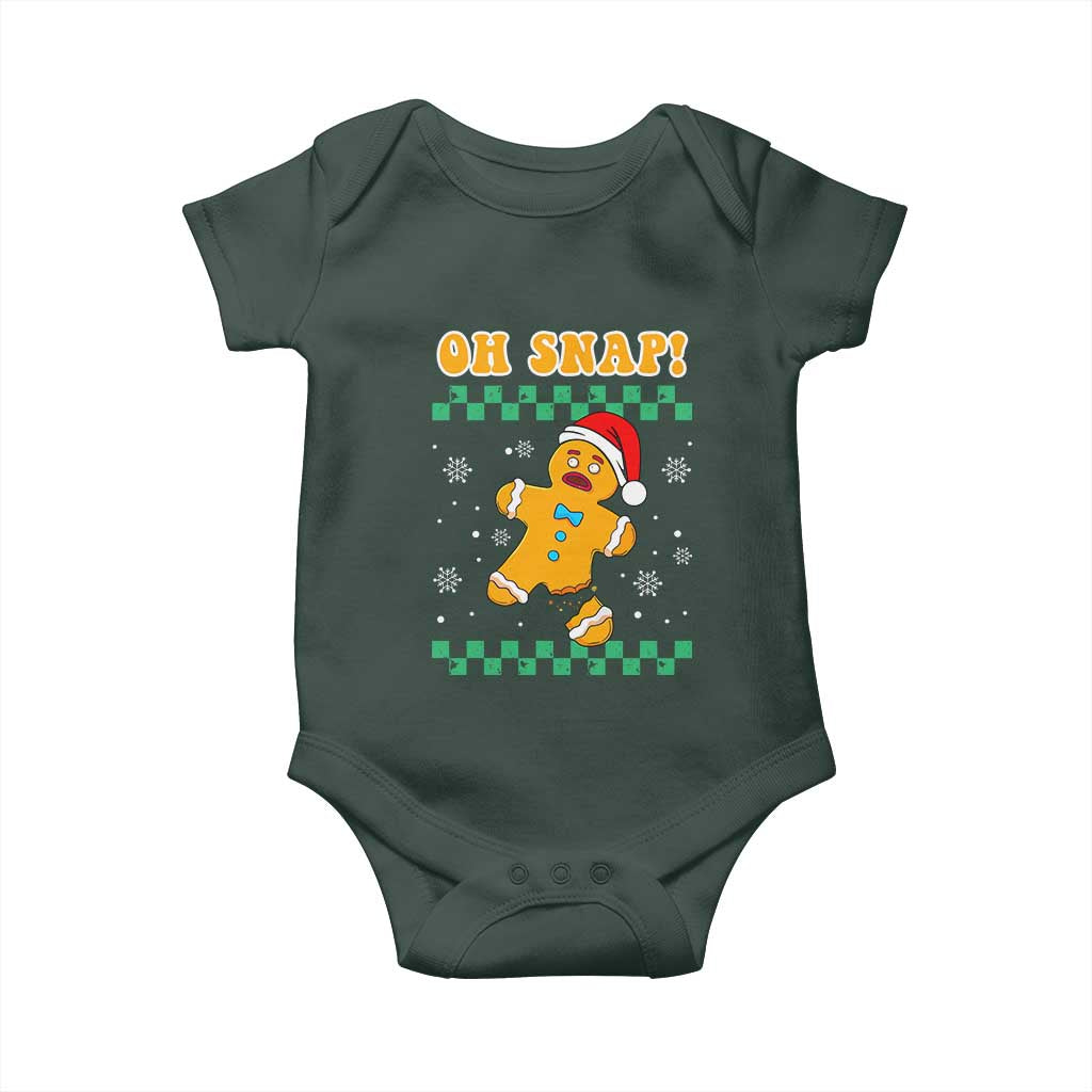 Gingerbread Man Oh Snap Christmas Baby Onesie