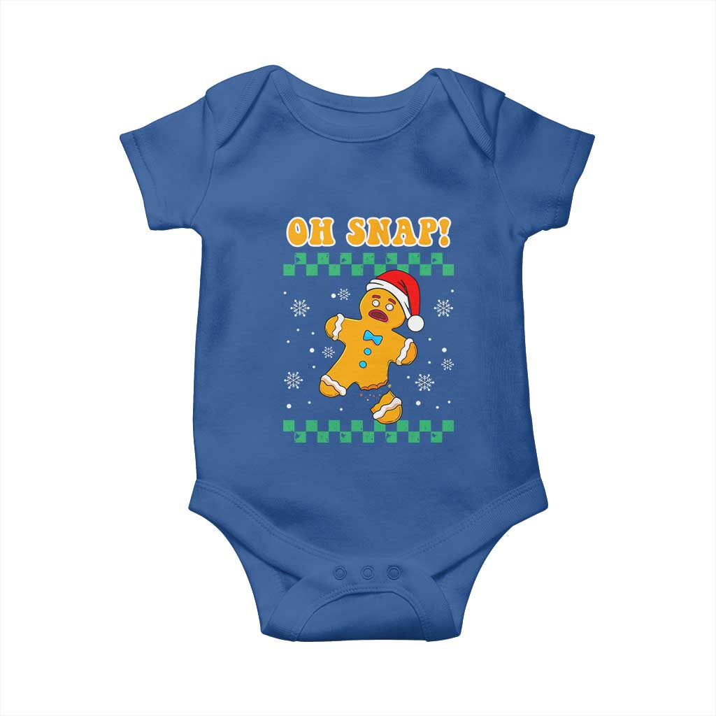 Gingerbread Man Oh Snap Christmas Baby Onesie