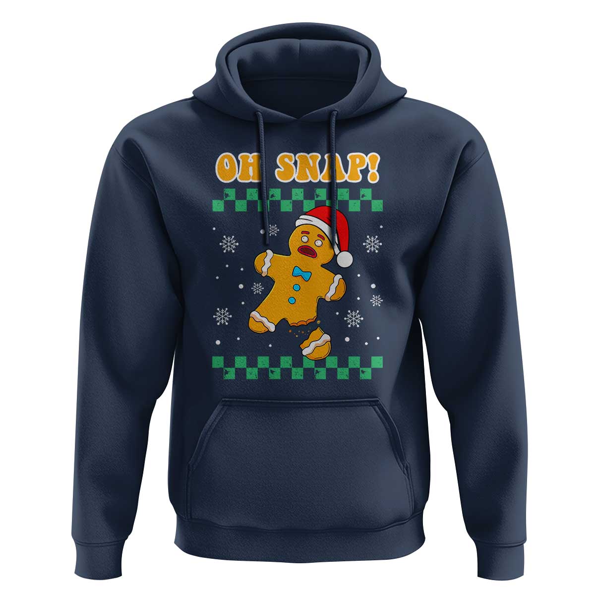 Gingerbread Man Oh Snap Christmas Hoodie