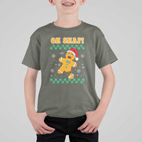 Gingerbread Man Oh Snap Christmas T Shirt For Kid - Wonder Print Shop