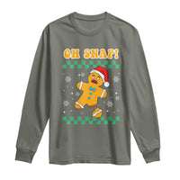 Gingerbread Man Oh Snap Christmas Long Sleeve Shirt