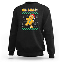 Gingerbread Man Oh Snap Christmas Sweatshirt - Wonder Print Shop