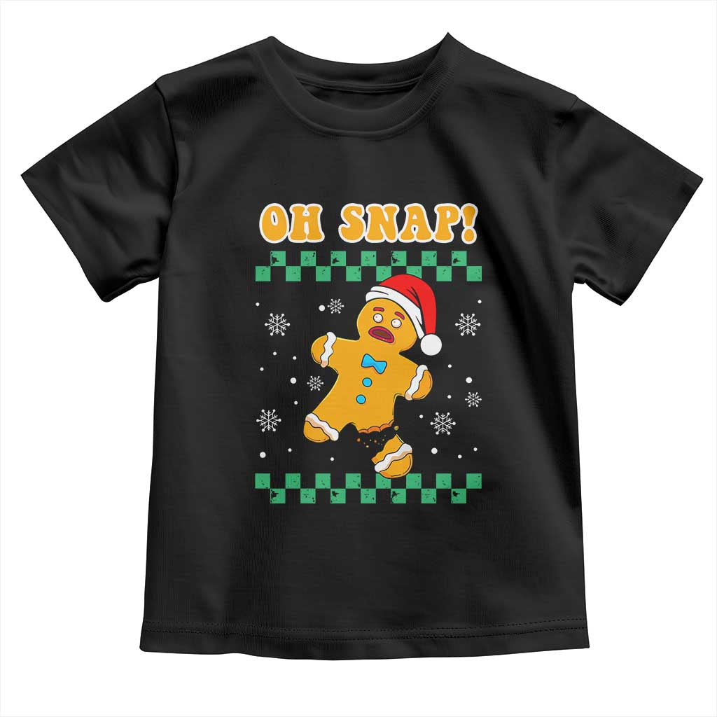 Gingerbread Man Oh Snap Christmas Toddler T Shirt