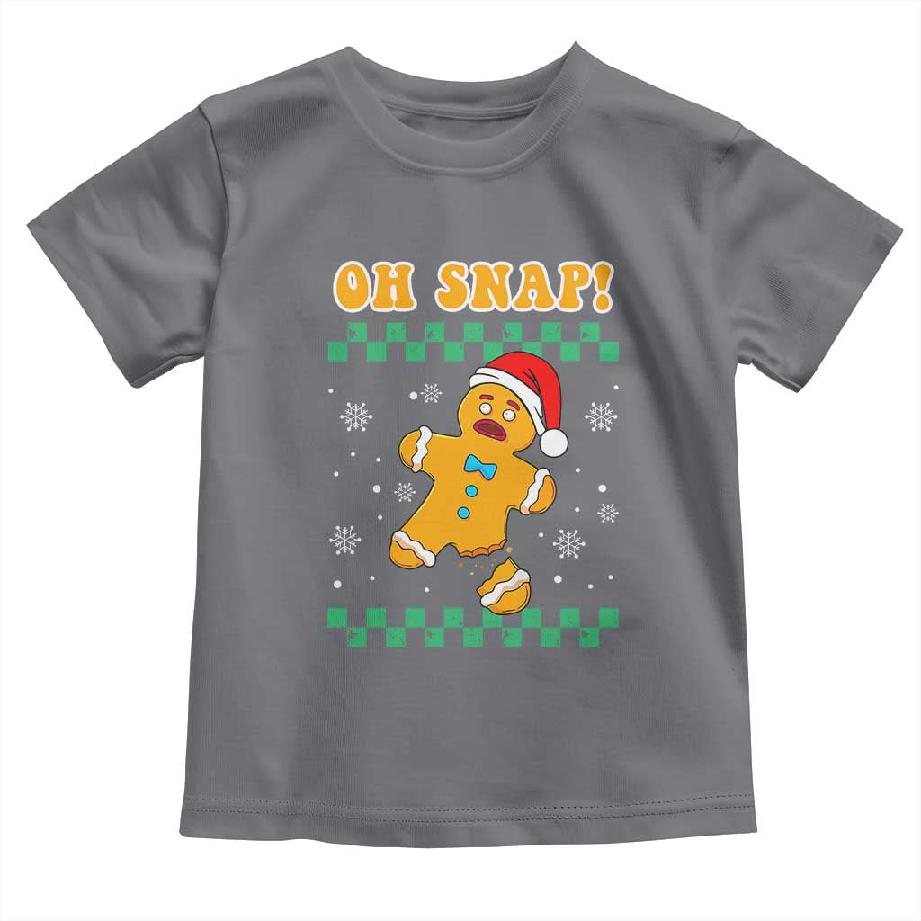 Gingerbread Man Oh Snap Christmas Toddler T Shirt