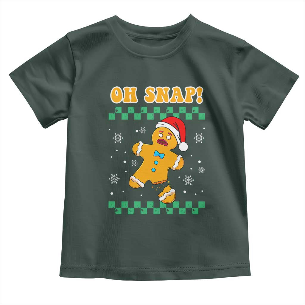 Gingerbread Man Oh Snap Christmas Toddler T Shirt