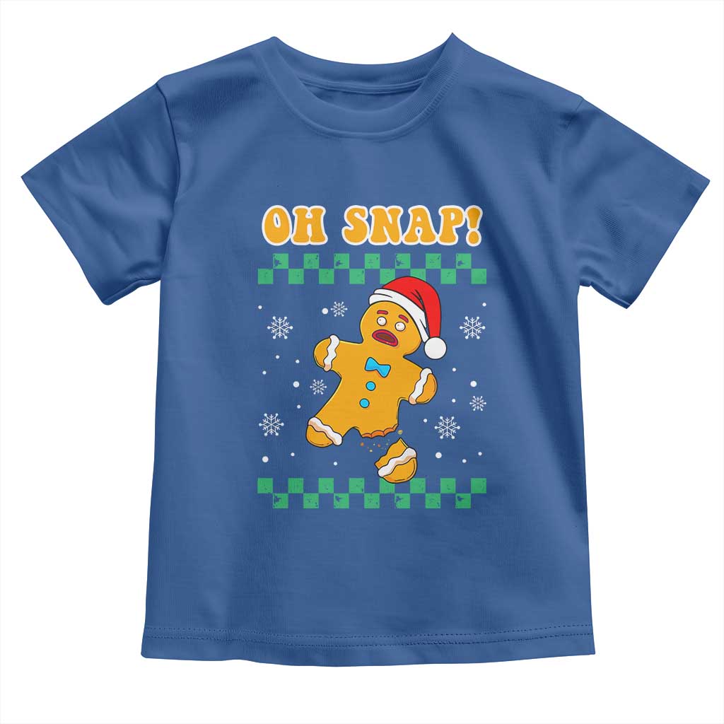 Gingerbread Man Oh Snap Christmas Toddler T Shirt