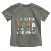 Christmas Tech Support Toddler T Shirt Here To Delete Cookies IT Xmas