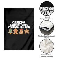 Official Christmas Cookie Tester Garden Flag Taster Baking Crew Sibling Matching - Wonder Print Shop