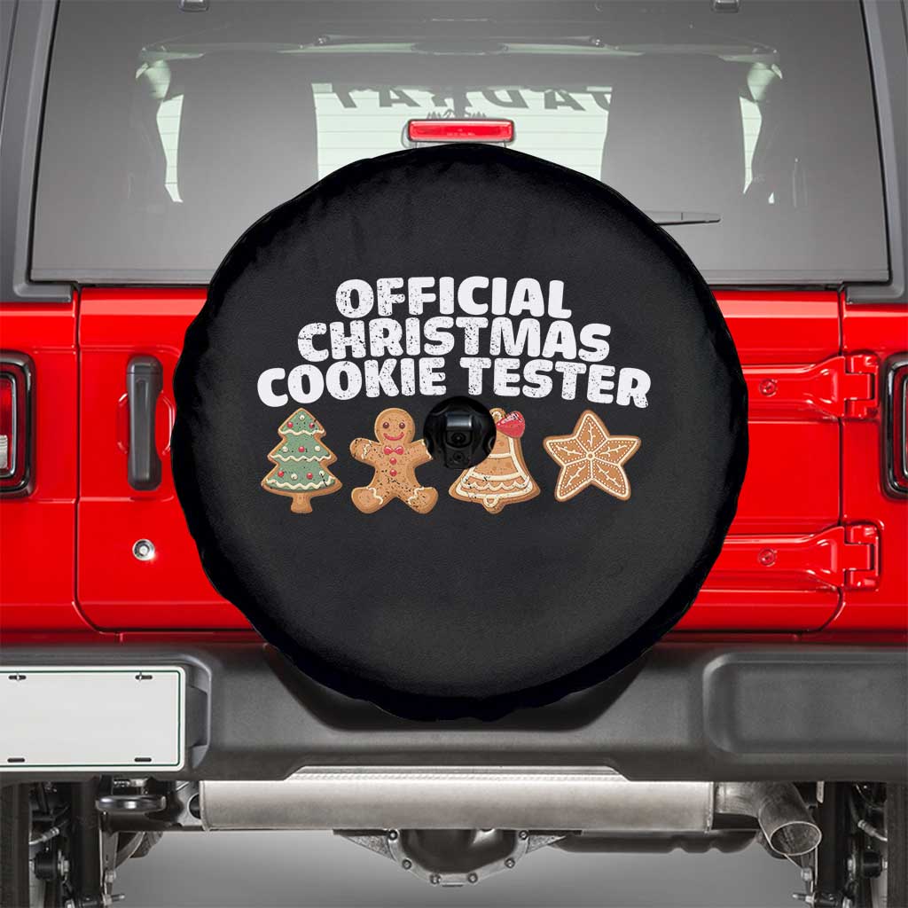 Official Christmas Cookie Tester Spare Tire Cover Taster Baking Crew Sibling Matching - Wonder Print Shop