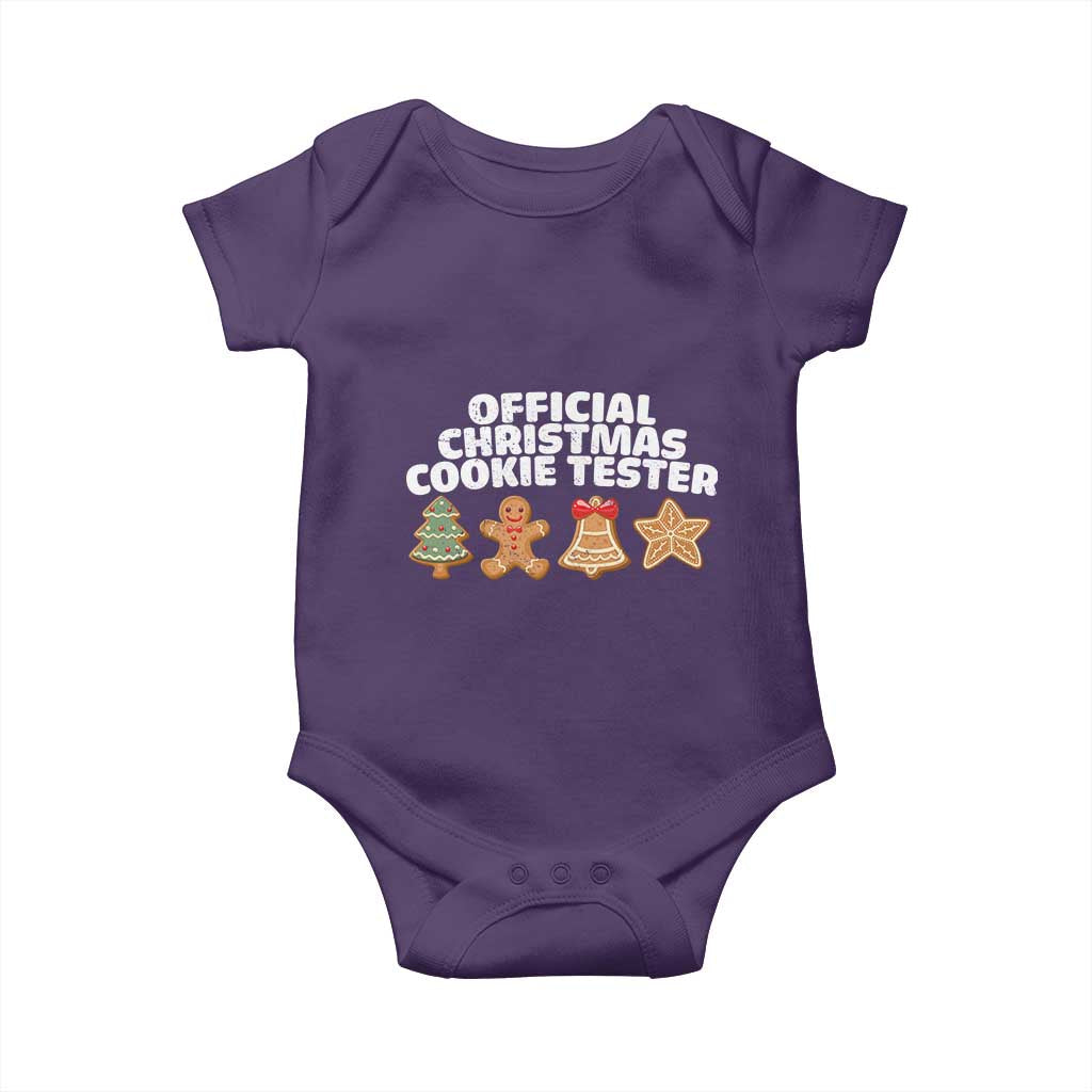 Official Christmas Cookie Tester Baby Onesie Taster Baking Crew Sibling Matching - Wonder Print Shop