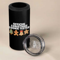 Official Christmas Cookie Tester 4 in 1 Can Cooler Tumbler Taster Baking Crew Sibling Matching - Wonder Print Shop