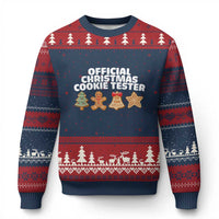 Official Xmas Cookie Tester Ugly Christmas Sweater Taster Baking Crew Sibling Matching - Wonder Print Shop