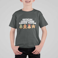 Official Christmas Cookie Tester T Shirt For Kid Taster Baking Crew Sibling Matching - Wonder Print Shop