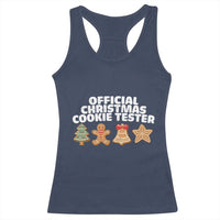Official Christmas Cookie Tester Racerback Tank Top Taster Baking Crew Sibling Matching - Wonder Print Shop