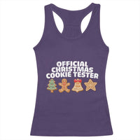 Official Christmas Cookie Tester Racerback Tank Top Taster Baking Crew Sibling Matching - Wonder Print Shop