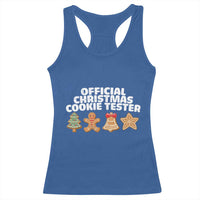 Official Christmas Cookie Tester Racerback Tank Top Taster Baking Crew Sibling Matching - Wonder Print Shop