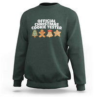 Official Christmas Cookie Tester Sweatshirt Taster Baking Crew Sibling Matching - Wonder Print Shop