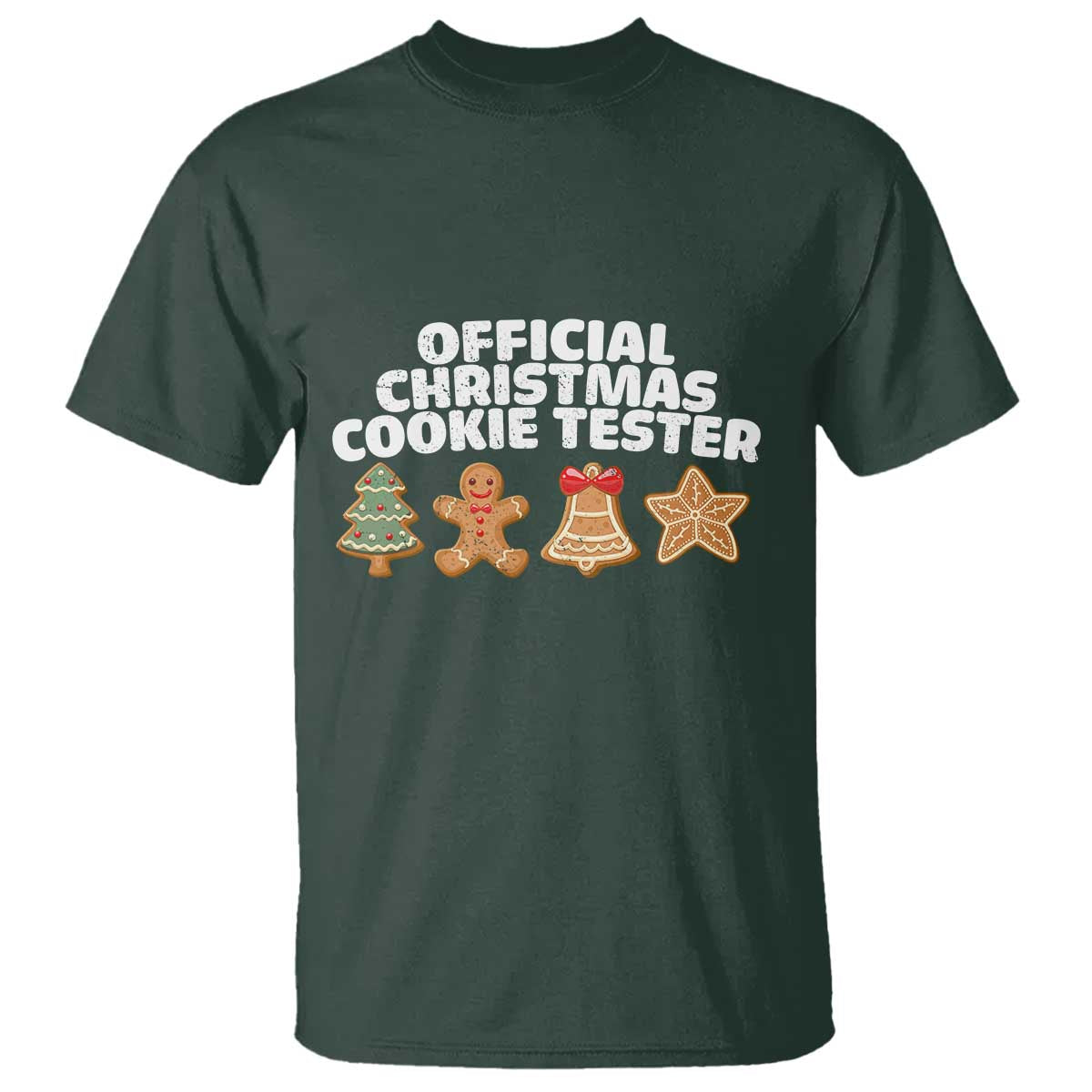 Official Christmas Cookie Tester T Shirt Taster Baking Crew Sibling Matching - Wonder Print Shop