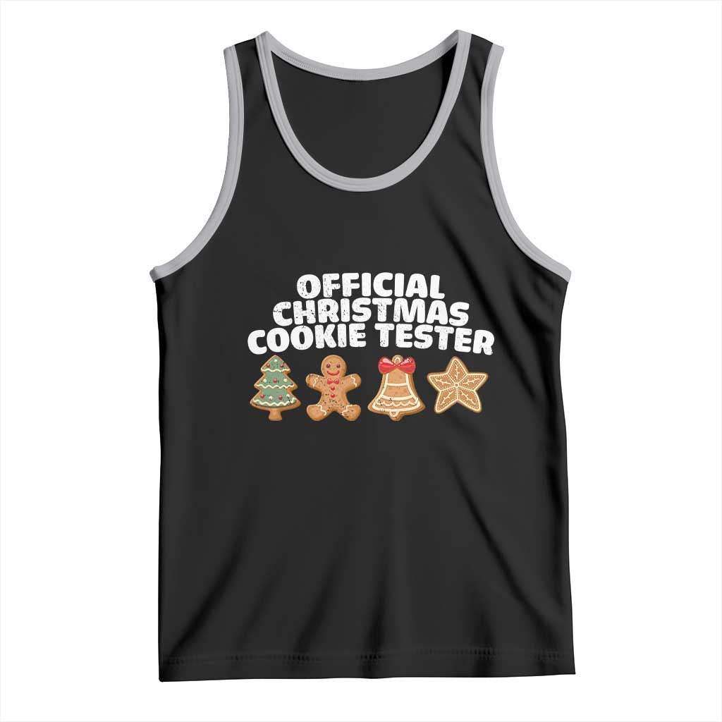 Official Christmas Cookie Tester Tank Top Taster Baking Crew Sibling Matching - Wonder Print Shop