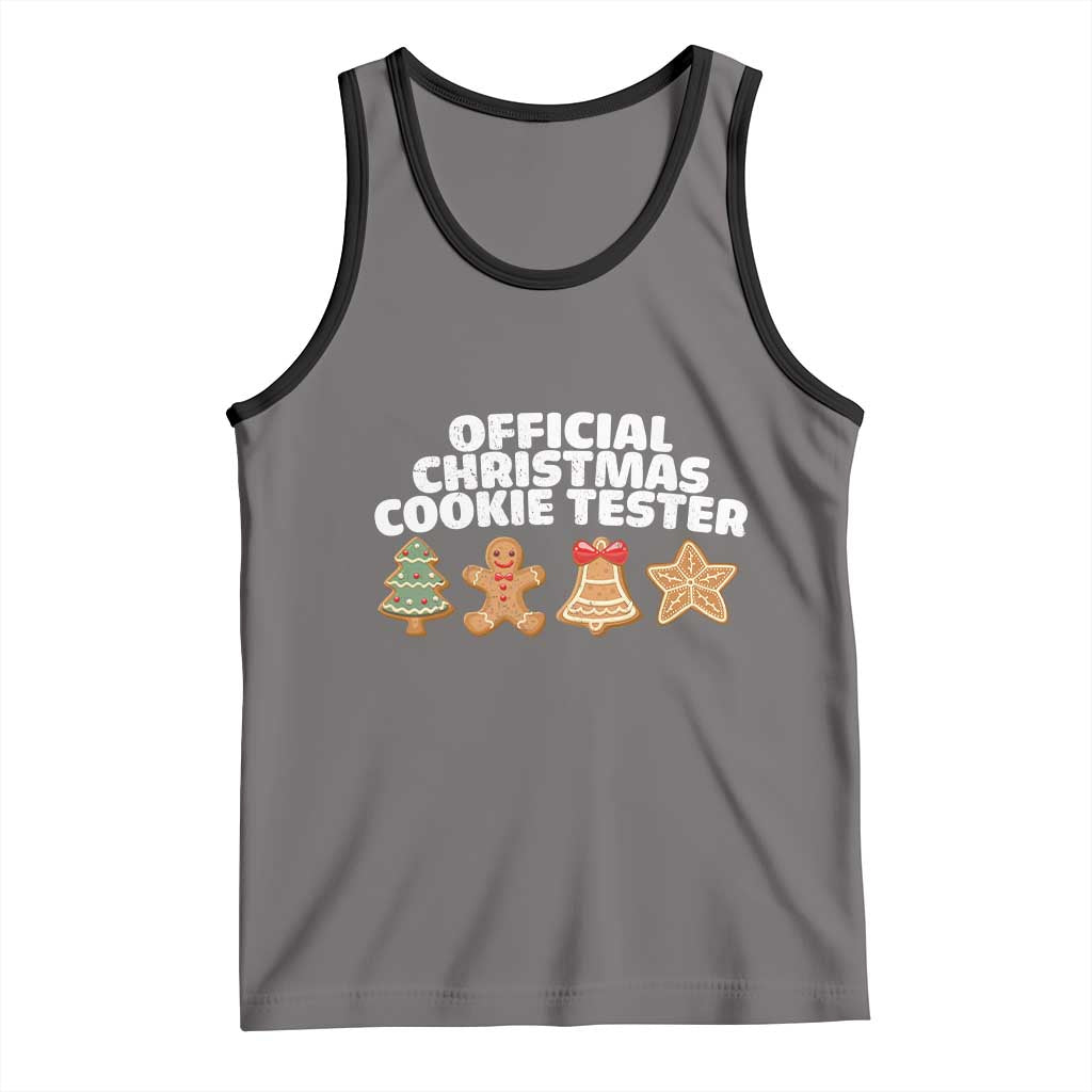 Official Christmas Cookie Tester Tank Top Taster Baking Crew Sibling Matching - Wonder Print Shop