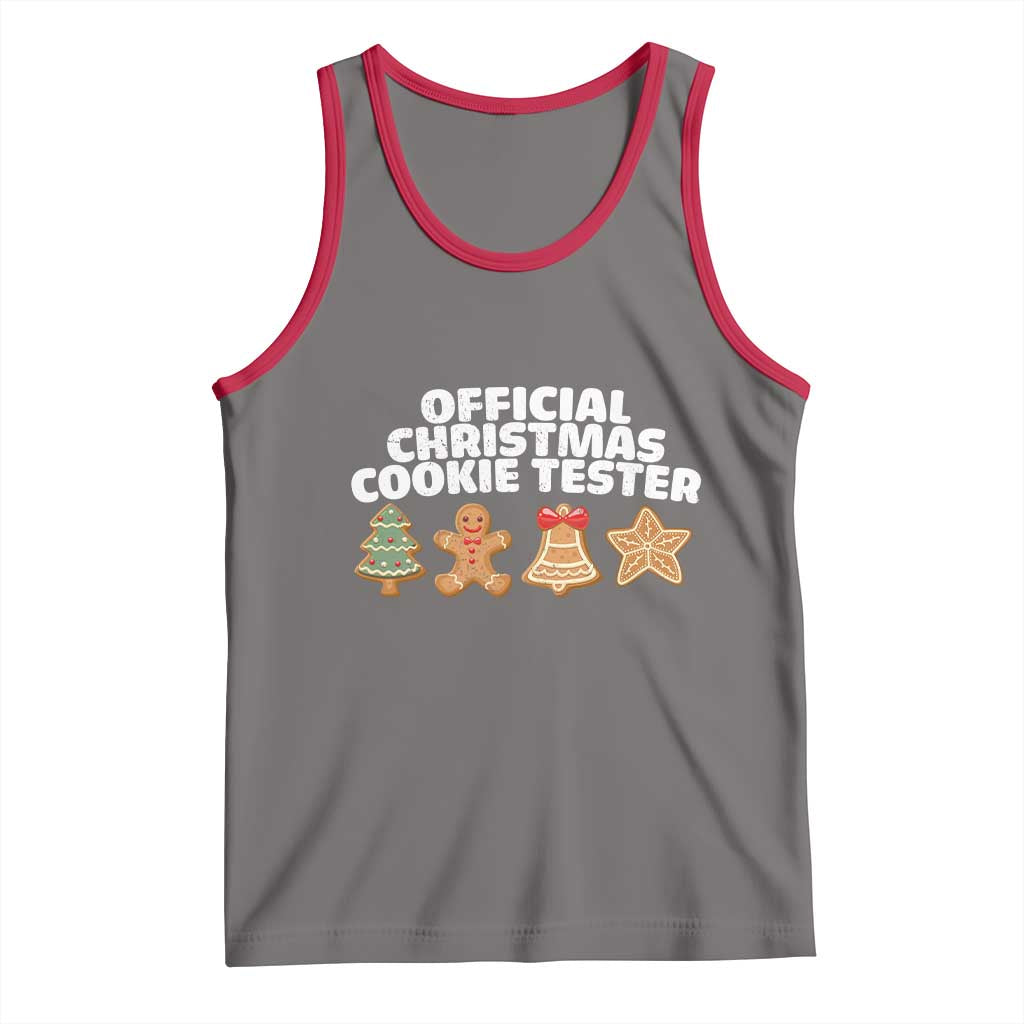 Official Christmas Cookie Tester Tank Top Taster Baking Crew Sibling Matching - Wonder Print Shop