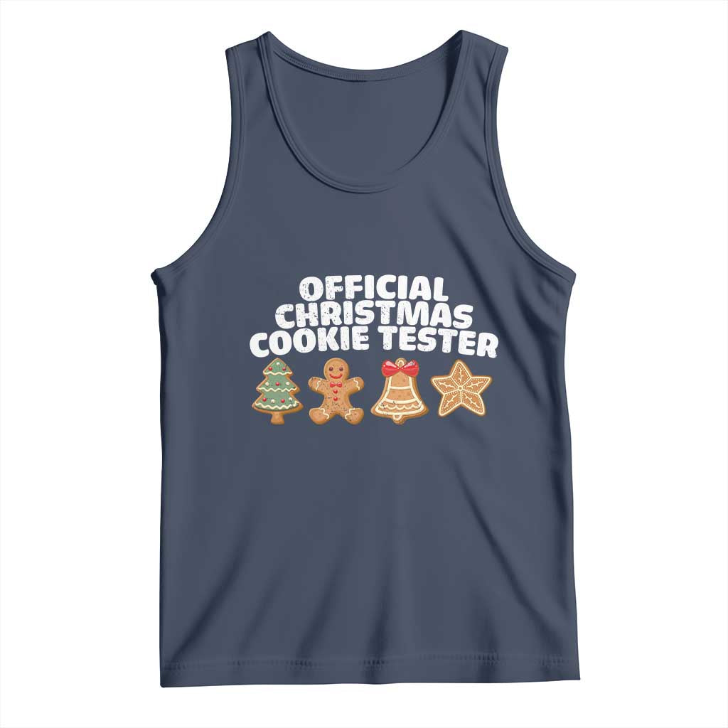Official Christmas Cookie Tester Tank Top Taster Baking Crew Sibling Matching - Wonder Print Shop
