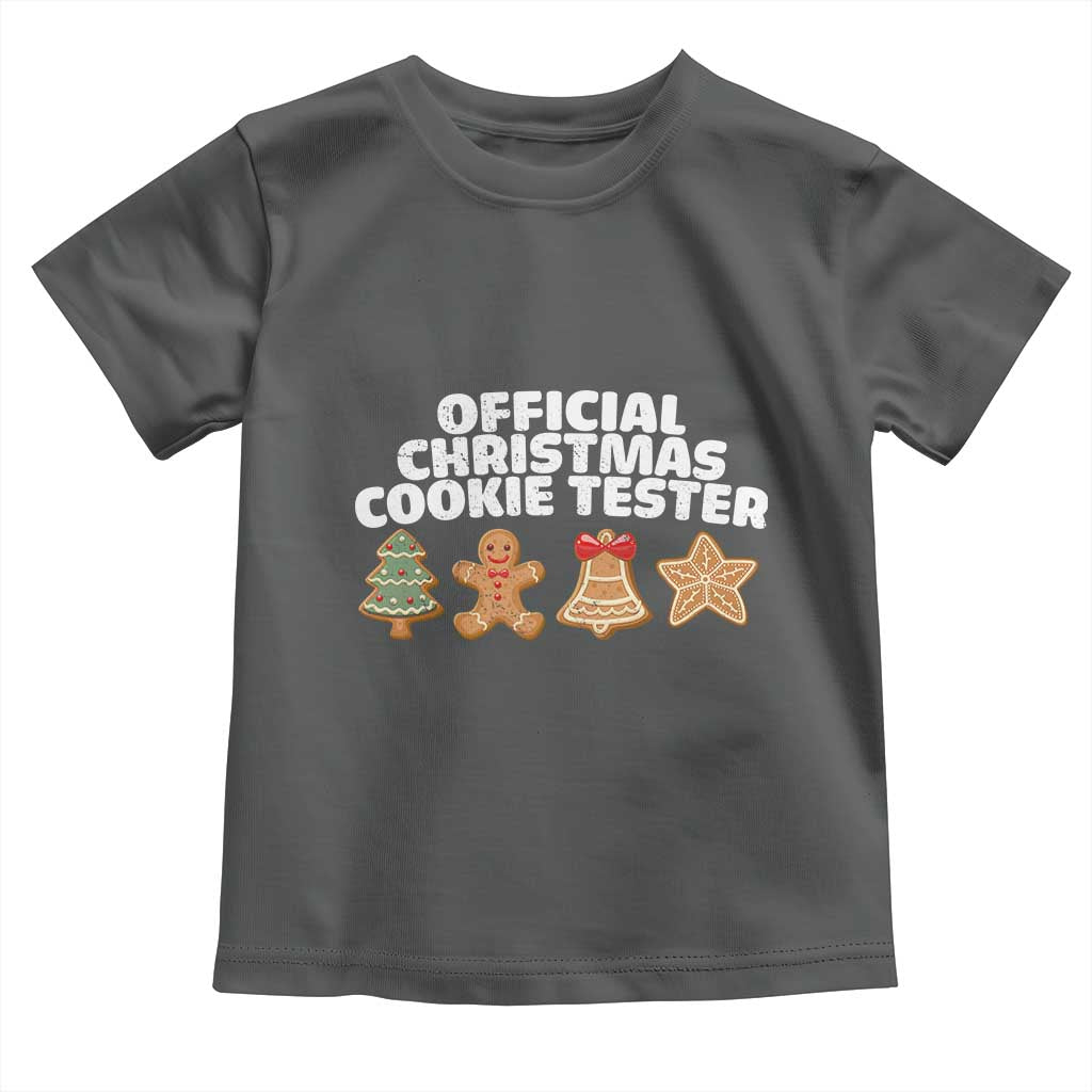Official Christmas Cookie Tester Toddler T Shirt Taster Baking Crew Sibling Matching - Wonder Print Shop