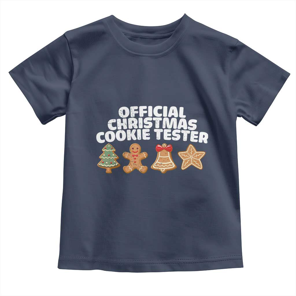 Official Christmas Cookie Tester Toddler T Shirt Taster Baking Crew Sibling Matching - Wonder Print Shop