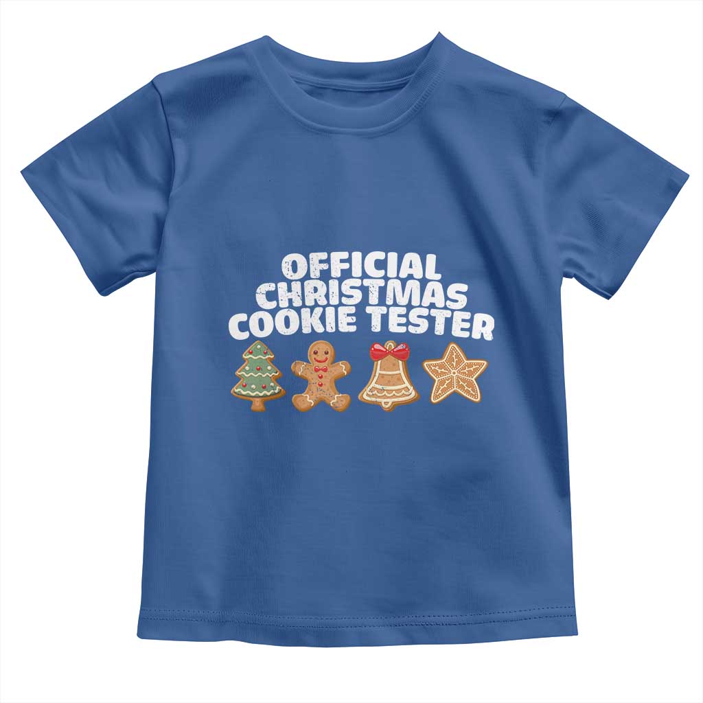 Official Christmas Cookie Tester Toddler T Shirt Taster Baking Crew Sibling Matching - Wonder Print Shop