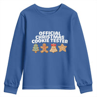 Official Christmas Cookie Tester Youth Sweatshirt Taster Baking Crew Sibling Matching - Wonder Print Shop