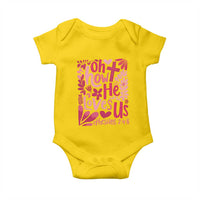Oh how He Loves Us Baby Onesie Boho Christian Valentine - Wonder Print Shop