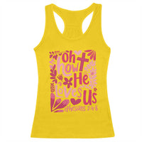 Oh how He Loves Us Racerback Tank Top Boho Christian Valentine - Wonder Print Shop
