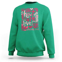 Oh how He Loves Us Sweatshirt Boho Christian Valentine - Wonder Print Shop