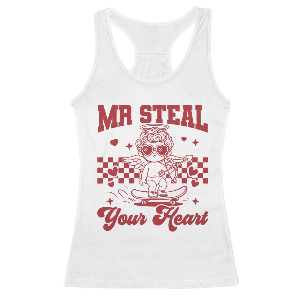 Mr Steal Your Heart Racerback Tank Top Cute Cupid Youth Boys Baby Boy Valentine Toddler TS10